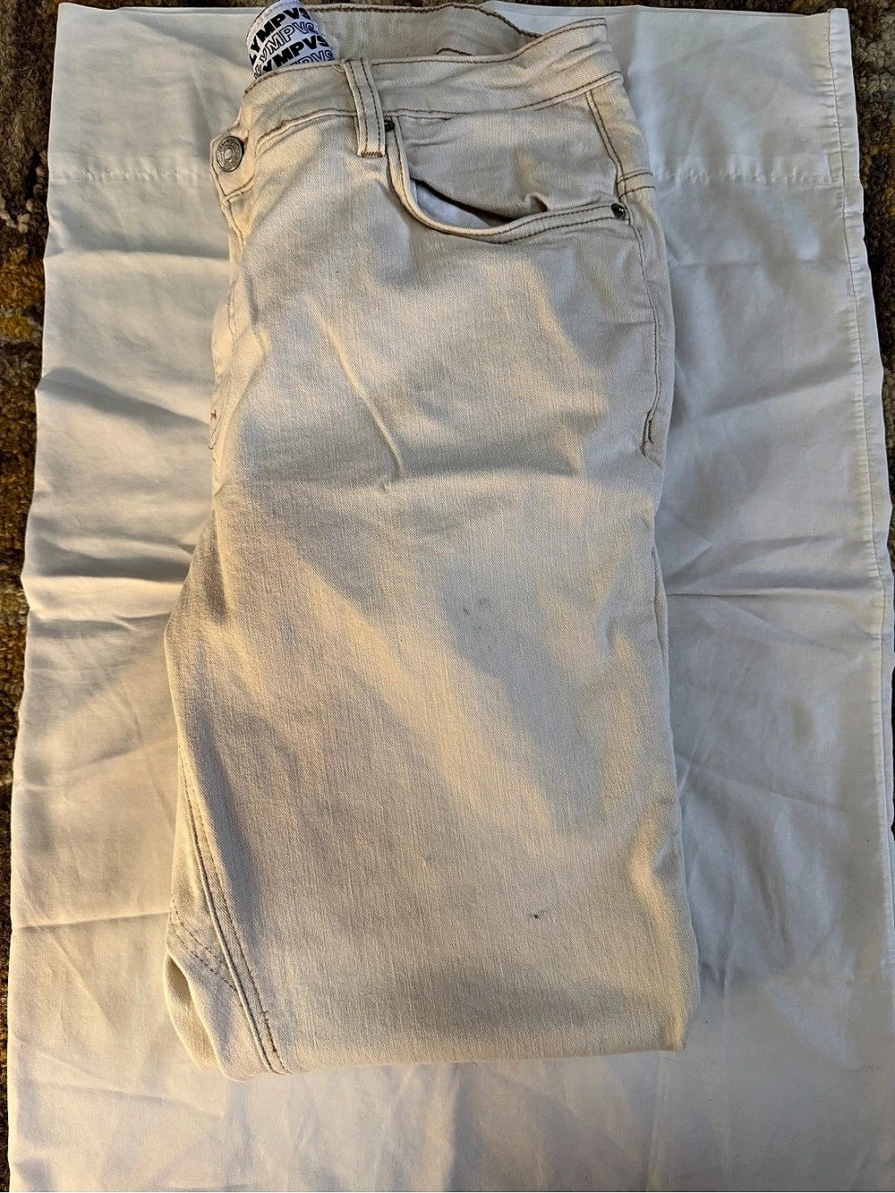 Olympus Men's White Jeans - Picture 1 of 2